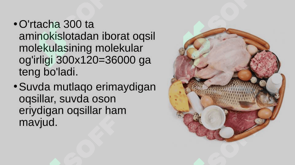 Oqsillarning xossalari. Oddiy va murakkab oqsillar 4