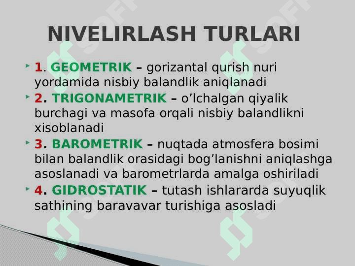 Nivelirlash tulari 3