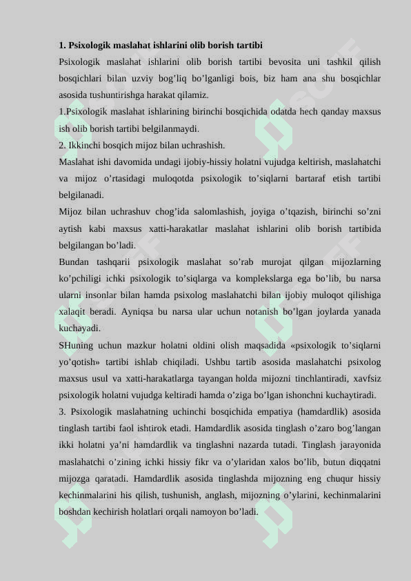 Psiхоlоgik mаslаhаt ishlаrini оlib bоrish 2