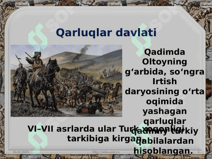 Qarluqlar, O‘g‘uzlar, Tohiriylar 3