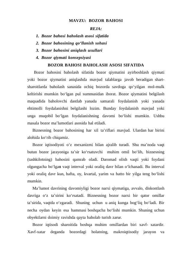 BOZOR BAHOSI 1