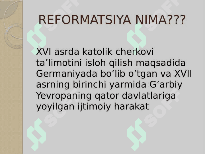 Yevropada reformatsiya. Germaniyada dehqonlar urushi 3