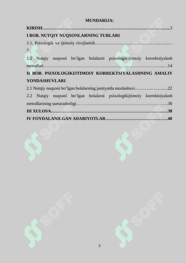 Nutqiy nuqsoni boʻlgan bolalarni   psixologik- ijtimoiy korrektsiyalash metodlari 2