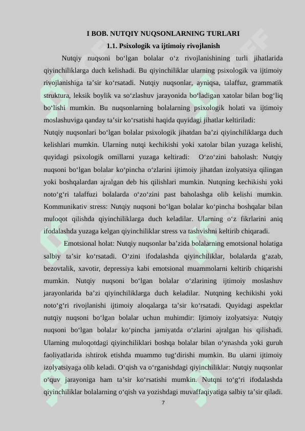 Nutqiy nuqsoni boʻlgan bolalarni   psixologik- ijtimoiy korrektsiyalash metodlari 7