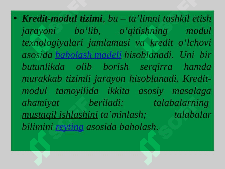 Kredit-modul tizimi haqida tushuncha 3