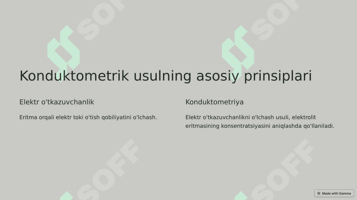Nomalum konsentratsiyani aniqlash 2