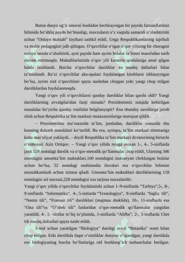 Milliy o‘quv dasturi mazmun mohiyati 2