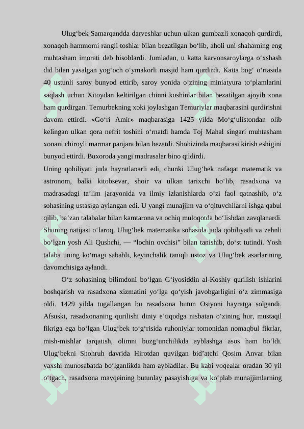 Mirzo Ulugʻbekning astronomiya maktabi tarixiy madaniyati 5
