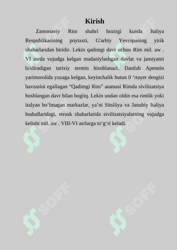 QADIMGI RIM SIVILIZATSIYASI 3