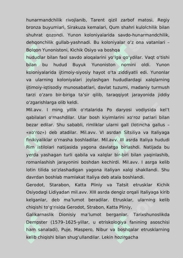 QADIMGI RIM SIVILIZATSIYASI 8