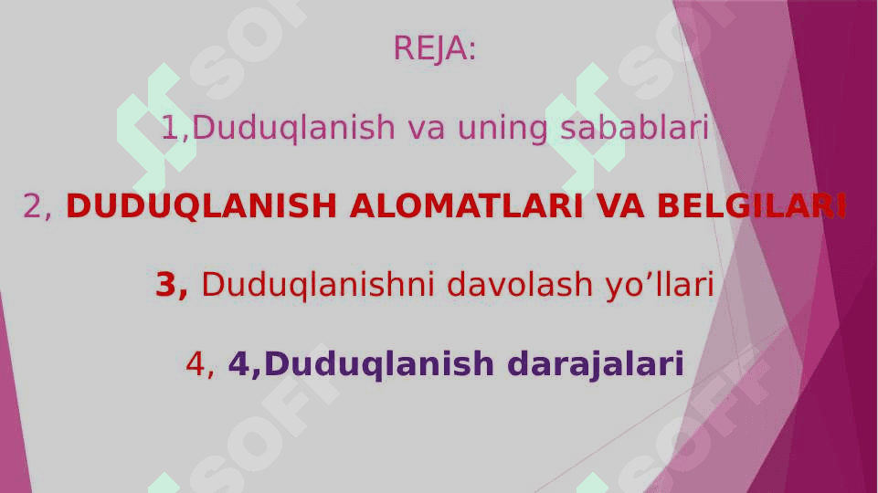 DUDUQLANSH,SABABLARI VA UNING BARTARAF ETISH YO’LLARI 3