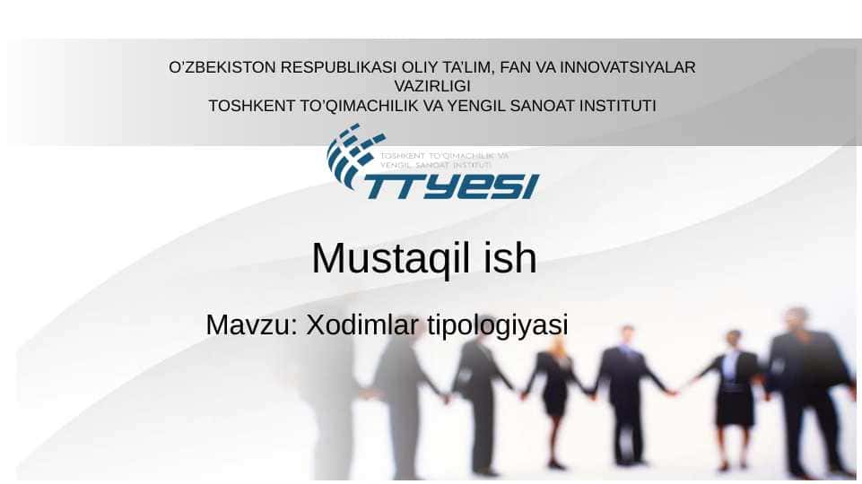 Xodimlar tipologiyasi 1
