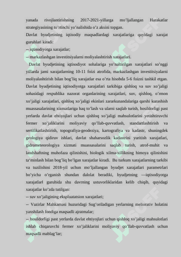 O'zbekiston Respublikasi Davlat byudjeti xarajatlari tizimi. 7