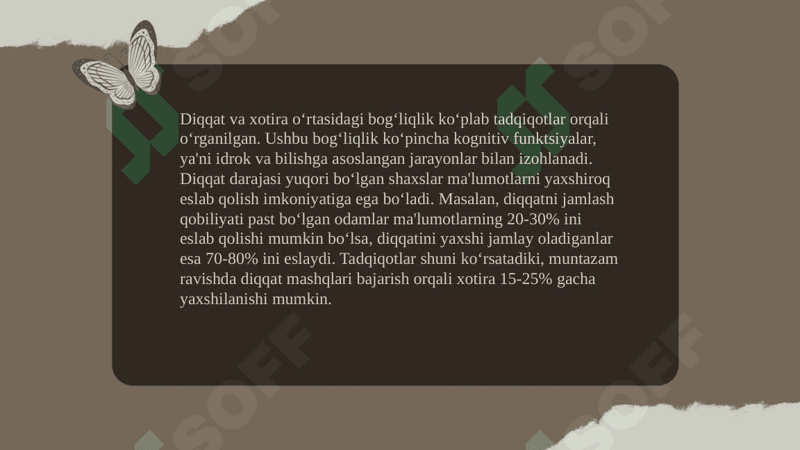 Diqqatning tebranishlarini o‘rganish 4