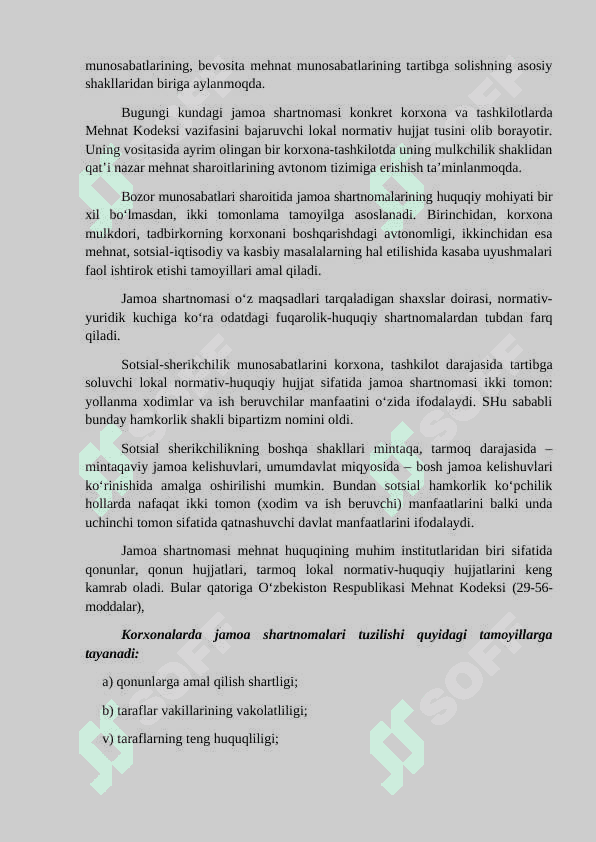 JAMOA SHARTNOMALARI VA JAMOA KELISHUVLARI. MEHNAT SHARTNOMASINING TUSHUNCHASI. ISHGA QABUL QILISHNI RASMIYLASHTIRISH. 2