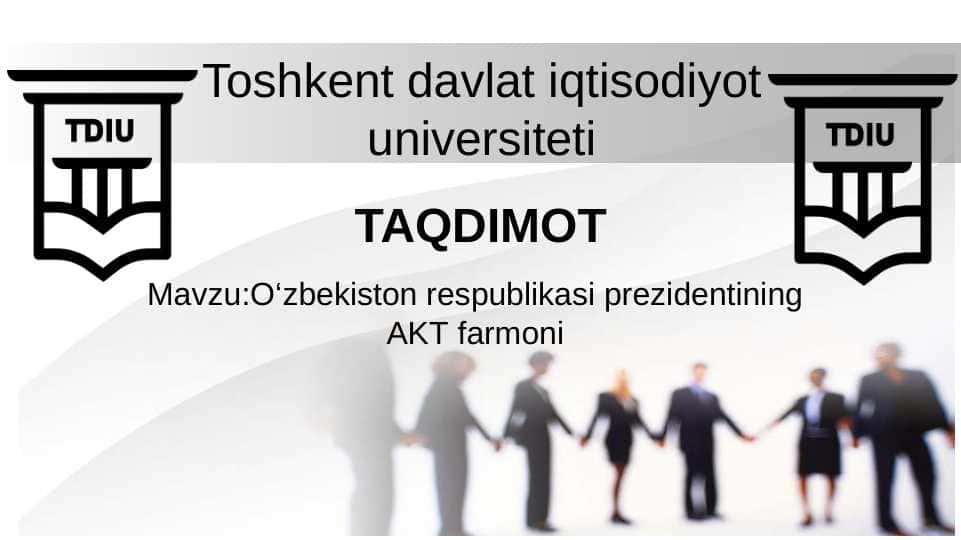 O‘zbekiston respublikasi prezidentining AKT farmoni 1