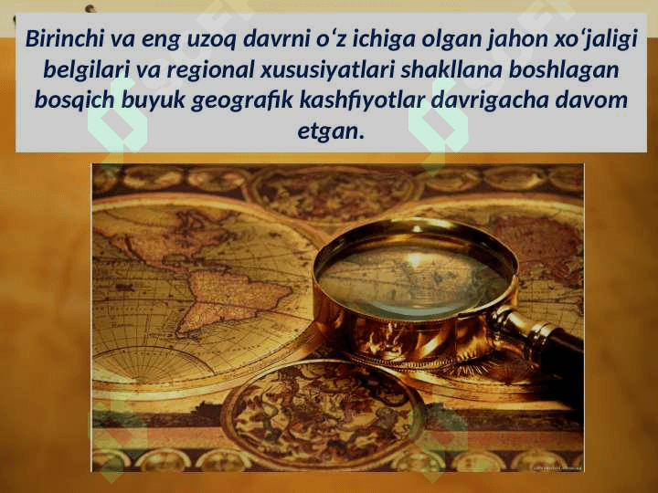 JAHON XO’JALIGINING SHAKILLANISHI VA RIVOJLANISHI 4