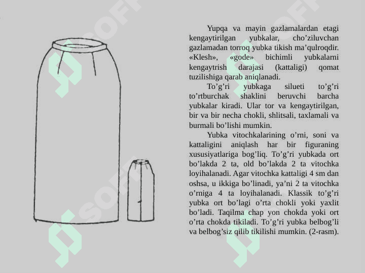 TURLI BICHIMDAGI AYOLLAR YUBKASINI KONSTRUKSIYALASH 3