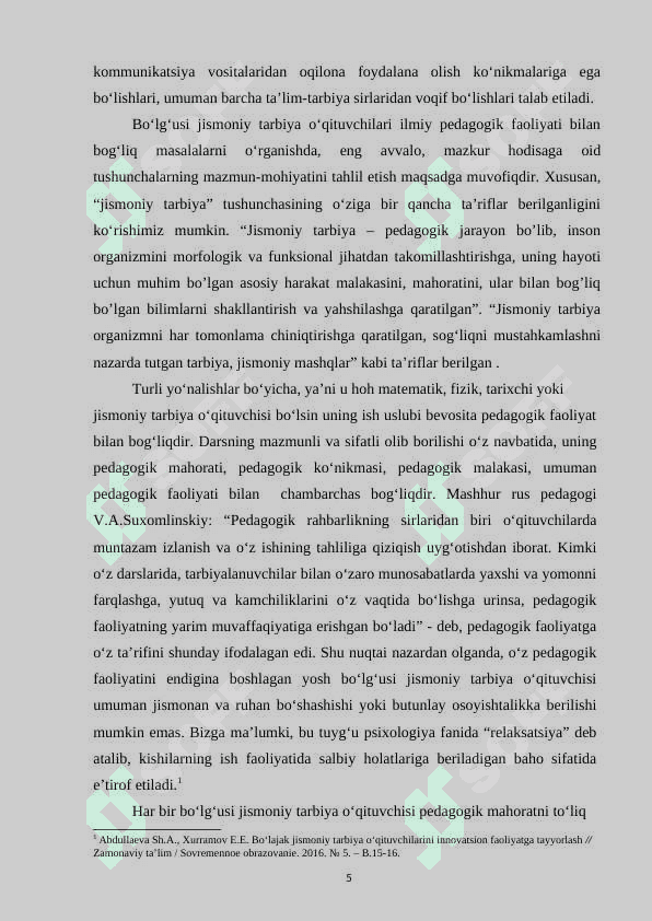 O’qituvchi va murabbiyning pegagogik va psixologik xususiyatlari 5