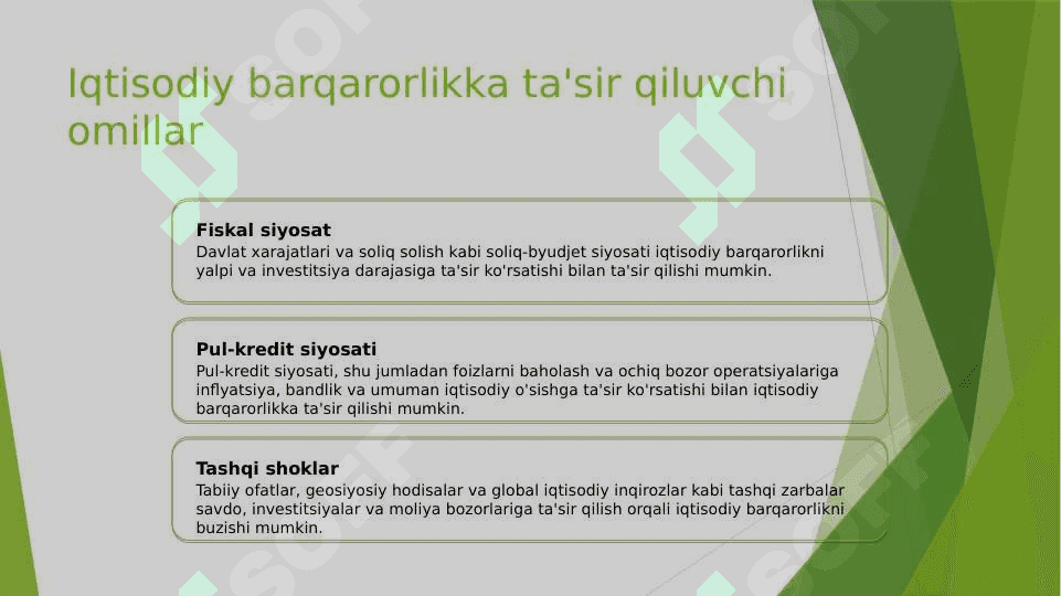 Iqtisodiyotning barqarorligi va makroiqtisodiy zaiflikning barqarorligi 4