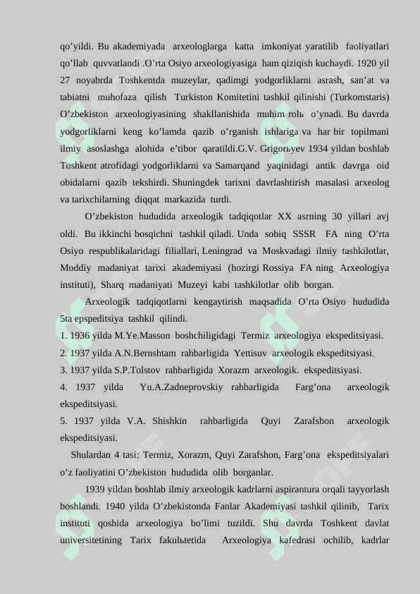 Arxeologiya fanining yordamchi tarmoqlari 6