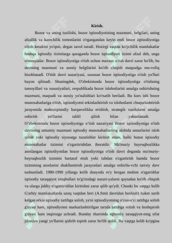 BOZOR IQTISODIYOTIGA O’TISH DAVRI, UNING XUSUSIYATLARI VA DAVOMIYLIGI. 3