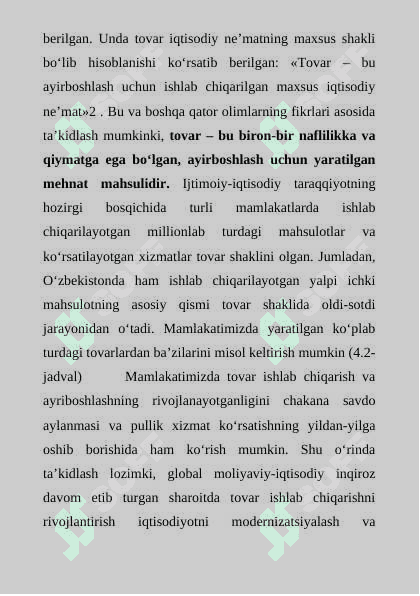 Kurs ishi tovar 3