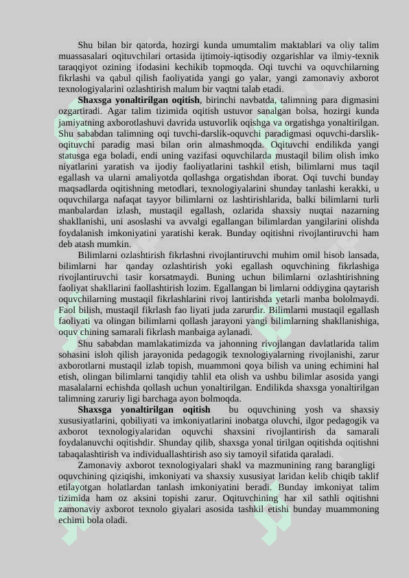 O'QITUVCHI PEDAGOGIK FAOLIYATIDA KOMPYUTER TEXNOLOGIYALARIDAN FOYDALANISH. 3