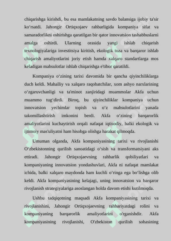 Akfa kompaniyasi jahongir ortiqxojayev 4
