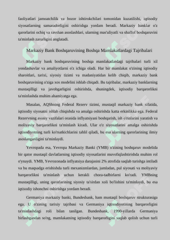Markaziy bank boshqaruv strukturasi 6