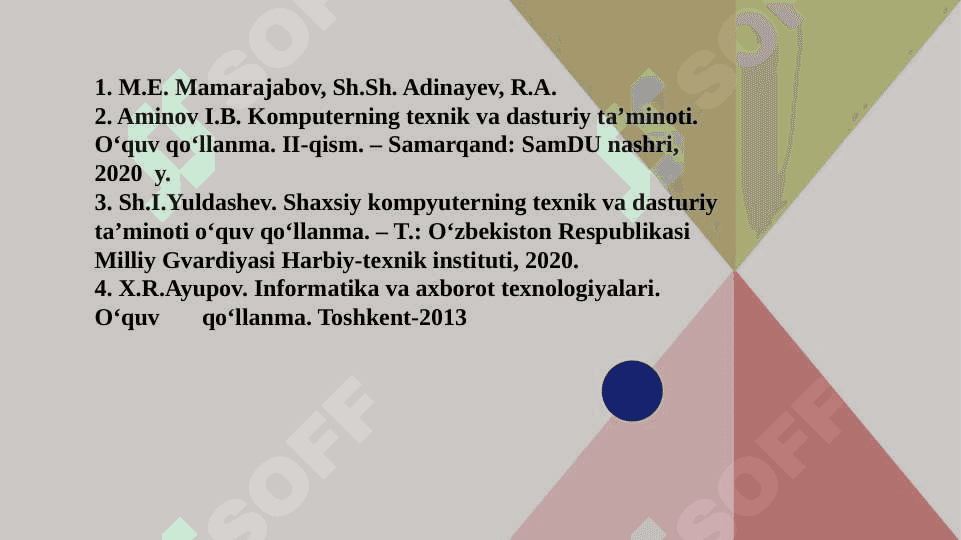 Multimediali resurslarni yaratishda foydalaniladigan texnologiyalar 3