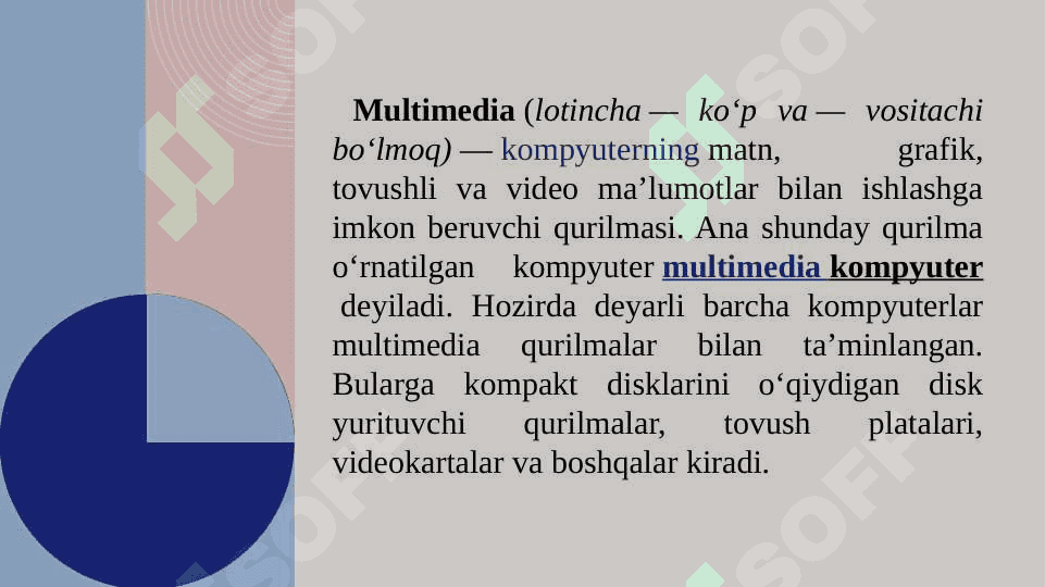 Multimediali resurslarni yaratishda foydalaniladigan texnologiyalar 8