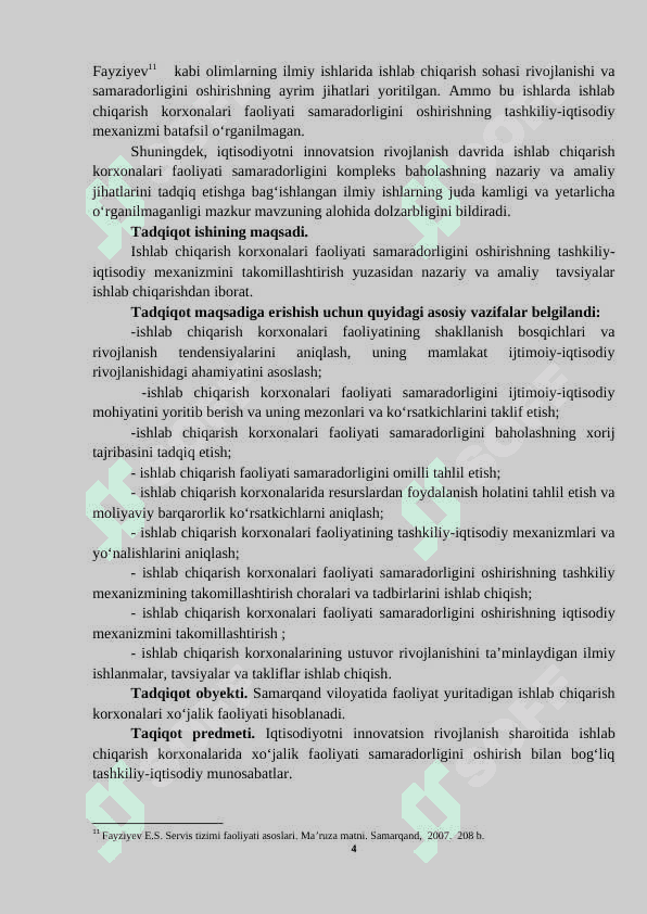 ISHLAB CHIQARISH KORXONALARINI SAMARADORLIGINI OSHIRISH YO’LLARI 4