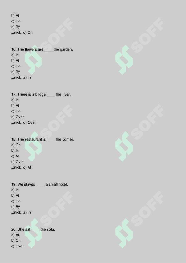 Ingliz tili test 4