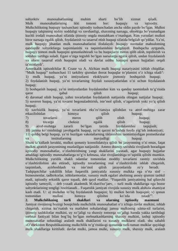 Mulkchilik shakllarini o`zgartirish yo`llari va usullari 4