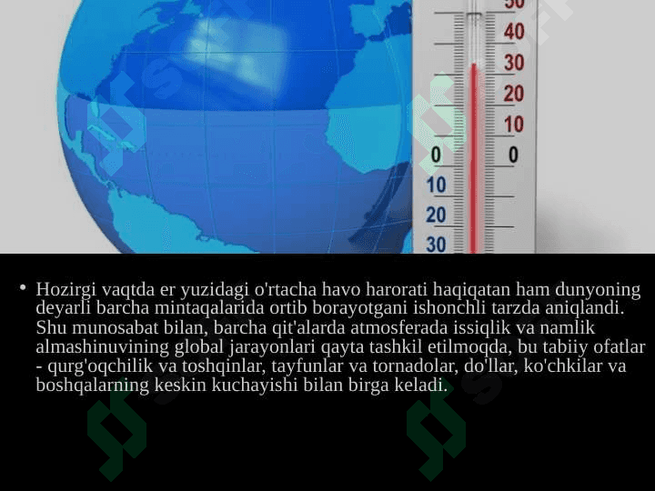 IQLIM O’ZGARISHLARI 2 2