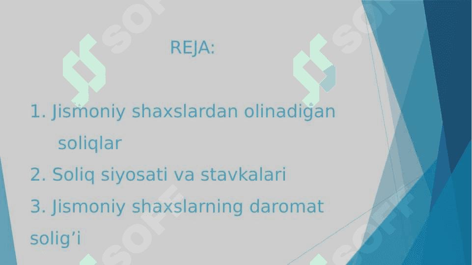 Jismoniy shaxslarning yer solig‘i to‘lovchilari, ob’ekti va soliq stavkalari 2
