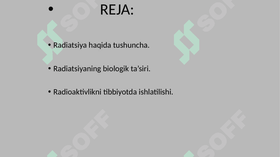 Radiatsiya ta’sirida kelib chiquvchi biologik o‘zgarishlar. Radiatsiyadan zaharlanish vaqtida zarur bo‘lgan asosiy kimyoviy ko‘nikmalar 2