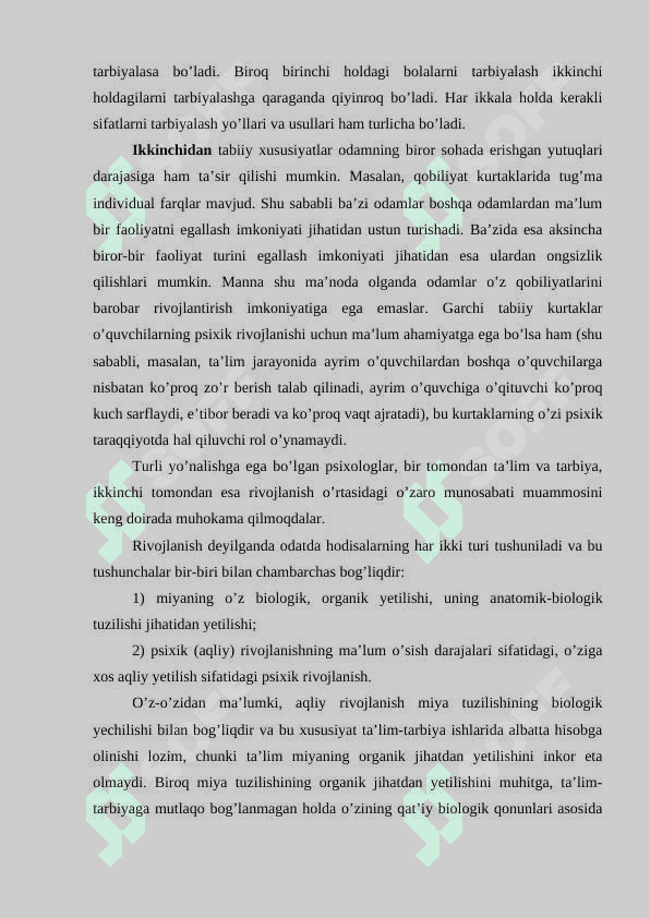 O’RGANISH VA O’QUV FAOLIYATI NAZARIYASI 4