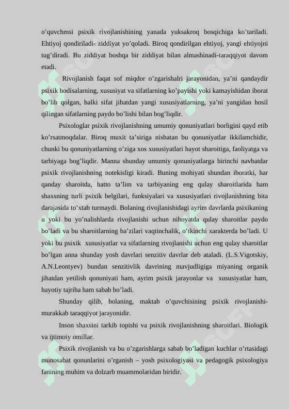 O’RGANISH VA O’QUV FAOLIYATI NAZARIYASI 8