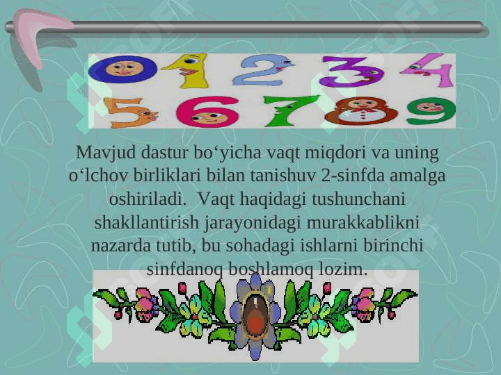 VAQT OLCHOV BIRLIKLARI ORASIDAGI MUNOSABAT 2