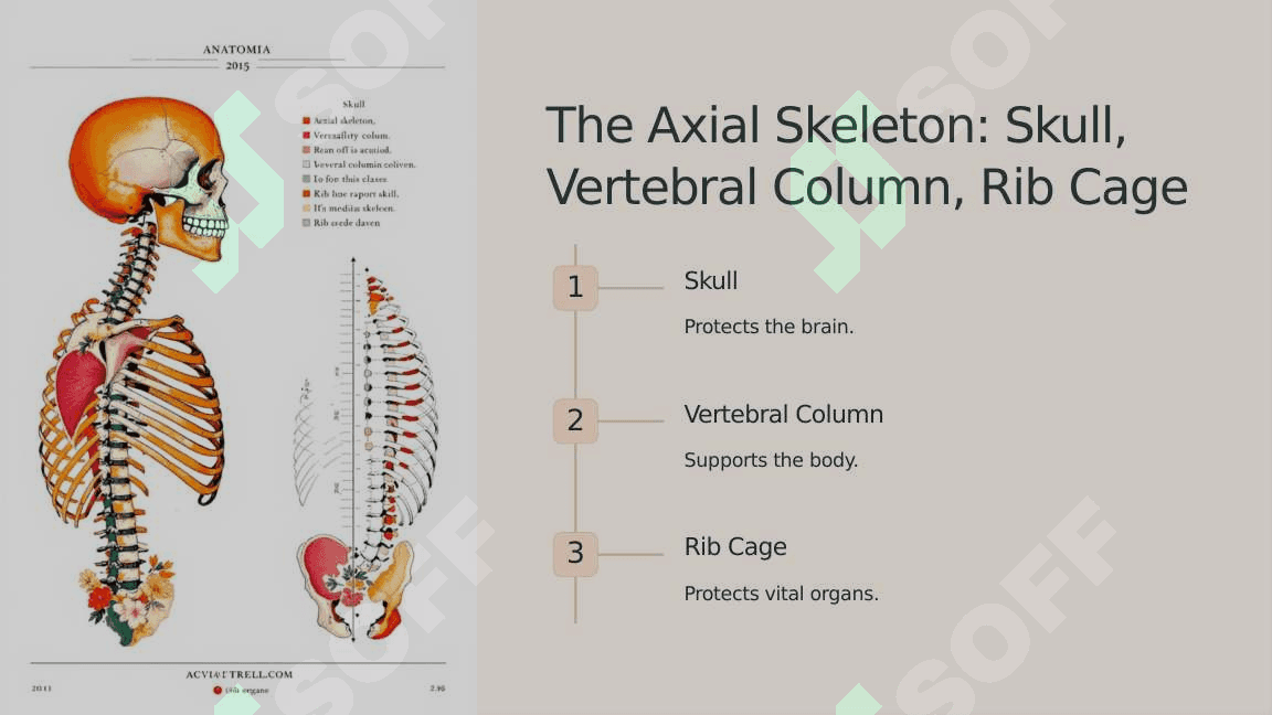 The skeletal system of a human being 2 7