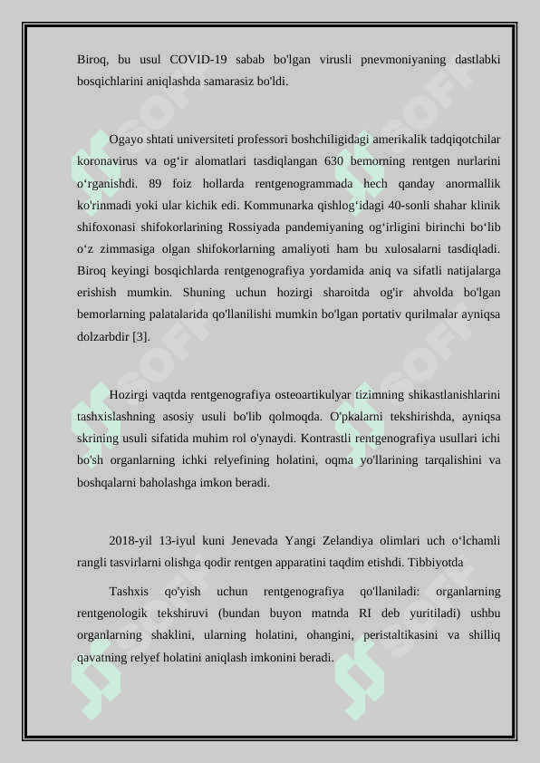 Rentgen diagnostikasi 2