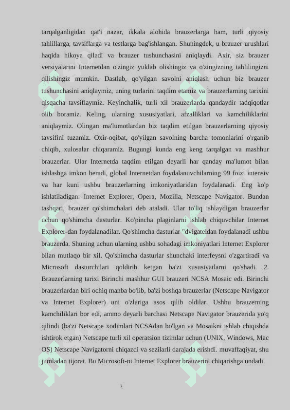 INFORMATIKA FANLARINI  O‘QITISHDA INTERNET BRAUZERLARDAN FOYDALANISHNING O‘RNI VA AHAMIYATI 7