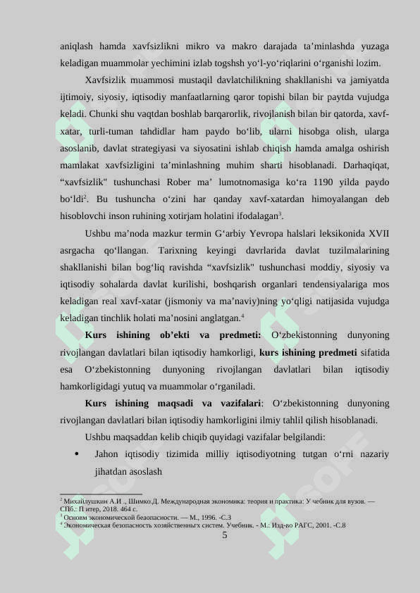 O‘ZBEKISTONNING DUNYONING RIVOJLANGAN DAVLATLARI BILAN IQTISODIY HAMKORLIGI 5