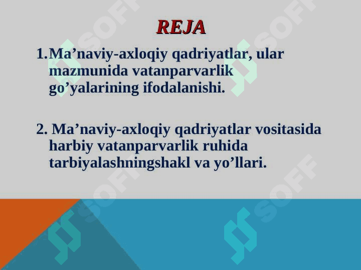 Ma’naviy-axloqiy qadriyatlar asosida talabalarni harbiy vatanparvarlik ruhida tarbiyalash 2