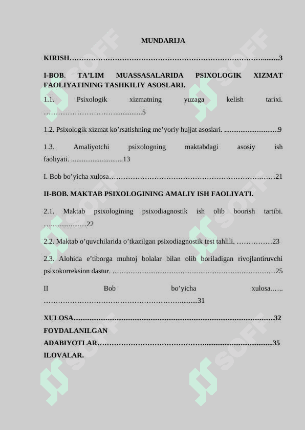 Maktabda psixologik xizmat tuzilmasi, tarkibi va faoliyati tashkil etish 2