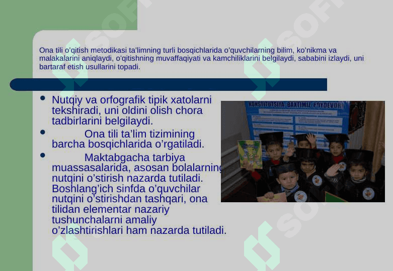 Ona tili o'qitish tamoyillari , ona tili o'qitish metodikasining boshqa fanlar bilan aloqadorligi 5
