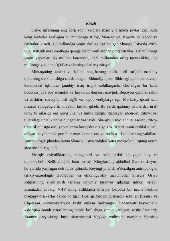 Sharqiy Osiyo xalqlarining tarixiy kelib chiqishi va rivojlanishi 2