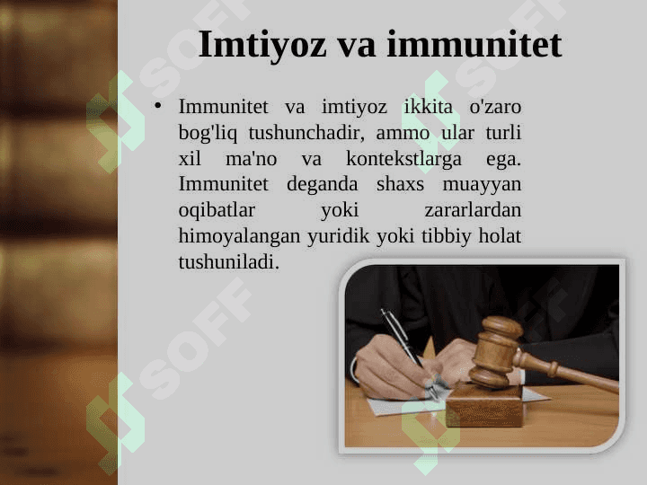 BMT  a'zolari vakillari va mansabdor shaxslari imtiyozi va immunitetlari 3